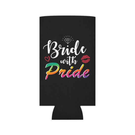 Beer Can Cooler Sleeve Humorous LGBTQ Bridal Appreciation Statements Puns Hilarious Supportive Bridesmaid