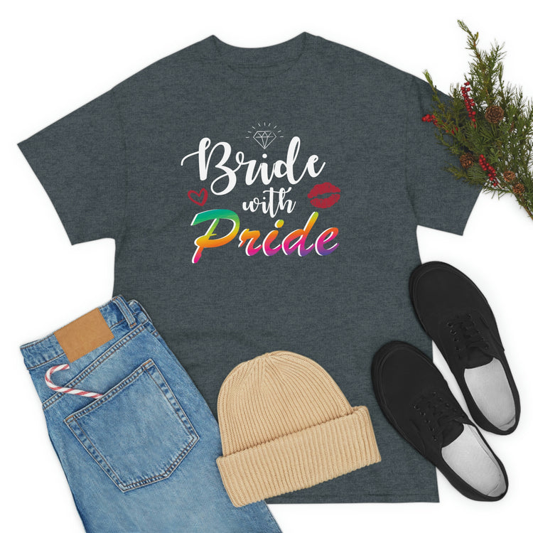 Humorous LGBTQ Bridal Appreciation Statements Graphic Puns Hilarious Supportive Bridesmaid Illustration Quote Black Shirt / White Print for