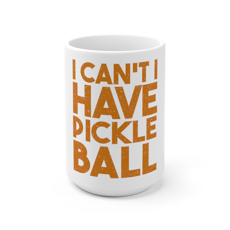 White Ceramic Mug  Humorous Pickleballs Enthusiasts Introverted Sportsmen Hilarious Sporty Player Sarcastic Statements Puns