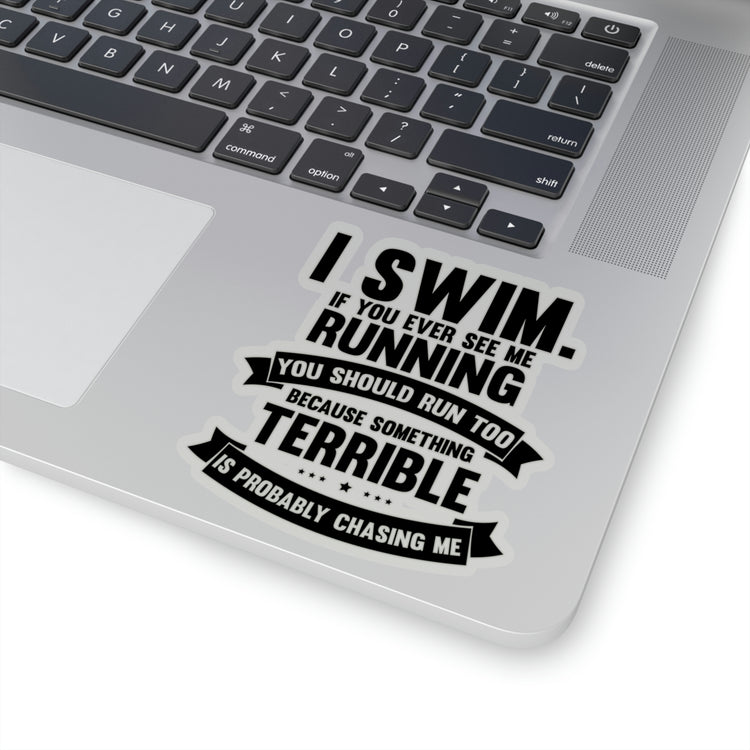 Sticker Decal Humorous Swimmers Backstroke Water Sports Lover Hilarious Swimming Swim Games Athlete Enthusiast