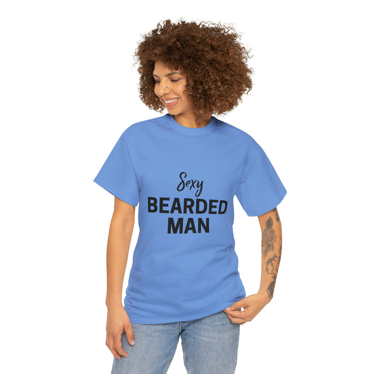 Shirt Funny Taken By The Sexy Bearded Mr And Mrs Wedding Couple Matching Marriage Humor T-Shirt Unisex Heavy Cotton Tee