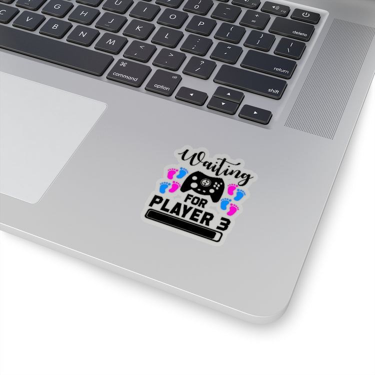 Sticker Decal Waiting For Player Three Funny Maternity Stickers For Laptop Car