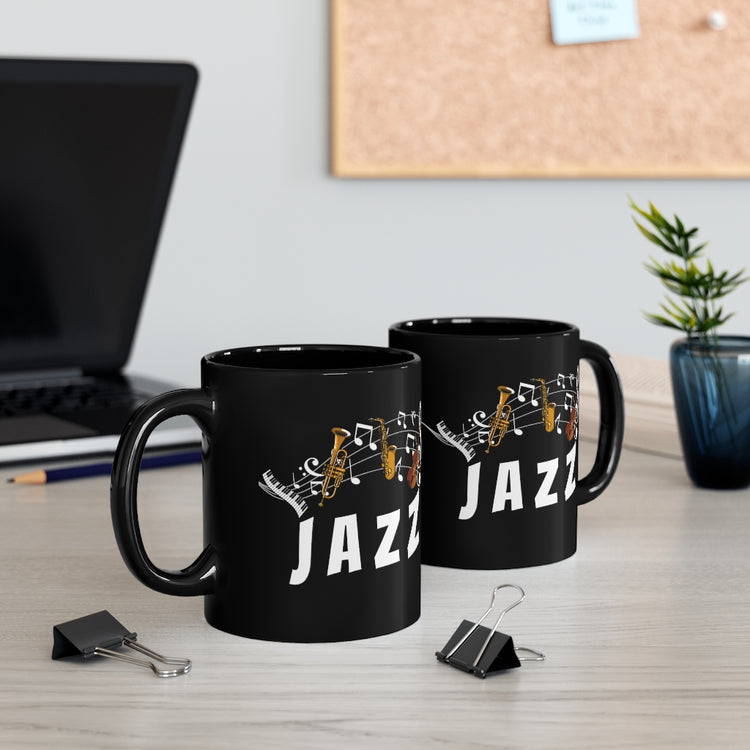 11oz Black Coffee Mug Ceramic   Novelty Concertmaster Symphony Pianist Piano Music Lover Hilarious Orchestral Instruments Instrumentalist