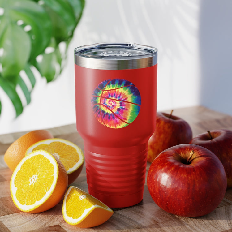 30oz Tumbler Stainless Steel Colors Classic Retro Basket Ball Colorful