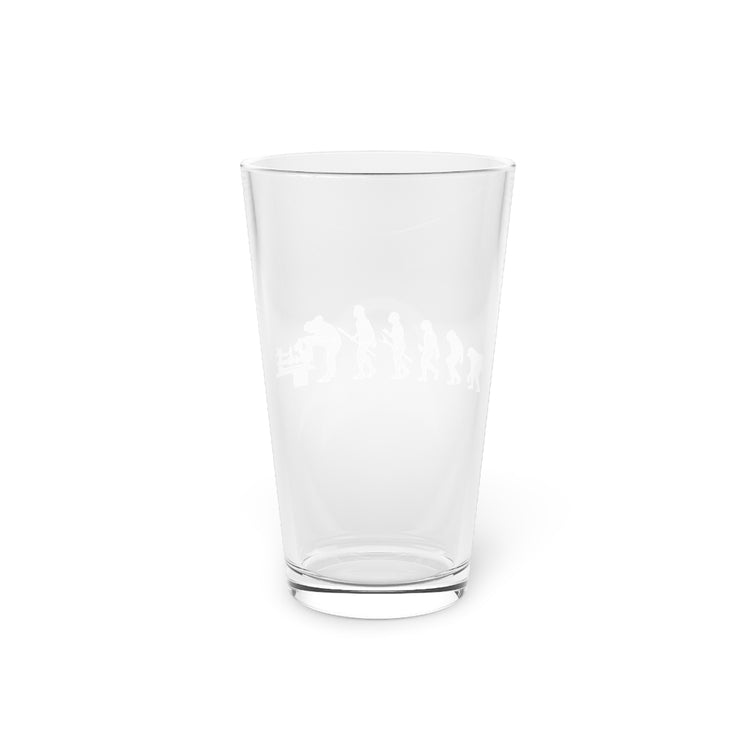 Beer Glass Pint 16oz  Novelty Speciation Themed Biologist Genetics Species Lover Hilarious Mechanical