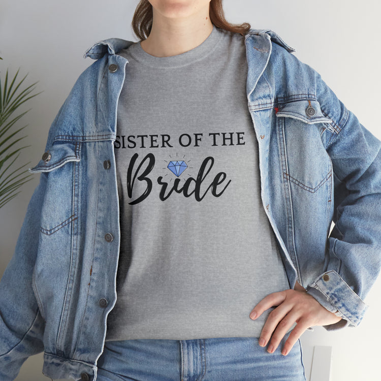 Shirt Funny Supportive Sibling Of Fiancée Bachelorette Bridal Bridesmaid Engagement T-Shirt Unisex Heavy Cotton Tee