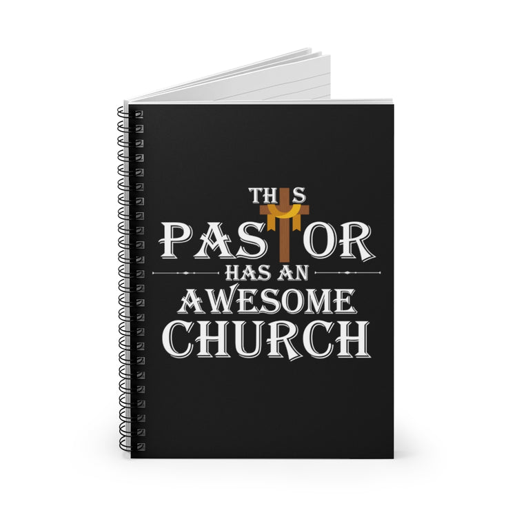 Spiral Notebook Hilarious Clergyman Priest Minister Parson Deacon Humorous Preacher Cleric Clergy Men Women