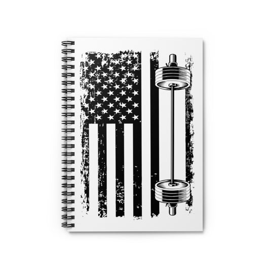 Spiral Notebook  Hilarious Chauvinistic Bodybuilding Physical Fitness Fan Humorous Patriotism