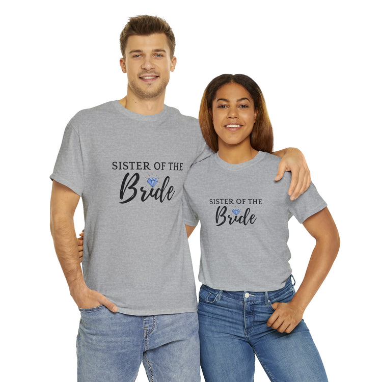 Shirt Funny Supportive Sibling Of Fiancée Bachelorette Bridal Bridesmaid Engagement T-Shirt Unisex Heavy Cotton Tee