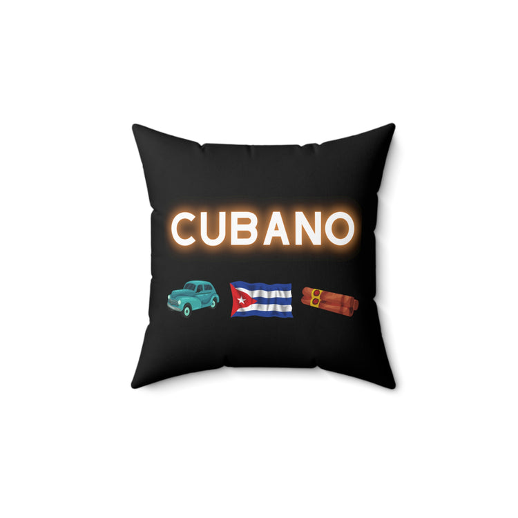 Cubano Coffee Lover Domino Players Graphic Cute Tiles Game Enthusiasts Gag Men Women T Shirt Spun Polyester Square Pillow