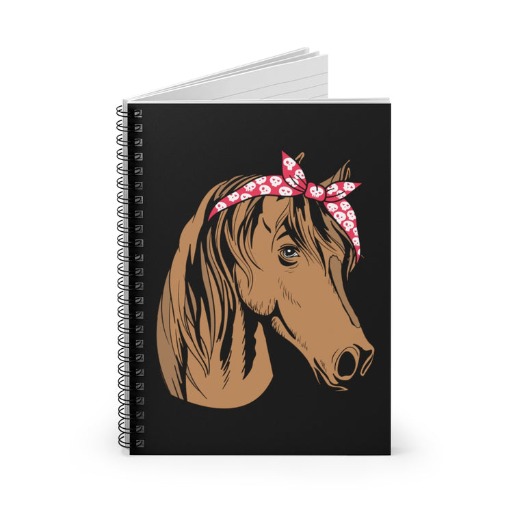 Spiral Notebook Horsemanship Equestrianism Equestrian Enthusiast Humorous Horseback Racehorse Riding Lover Horseman