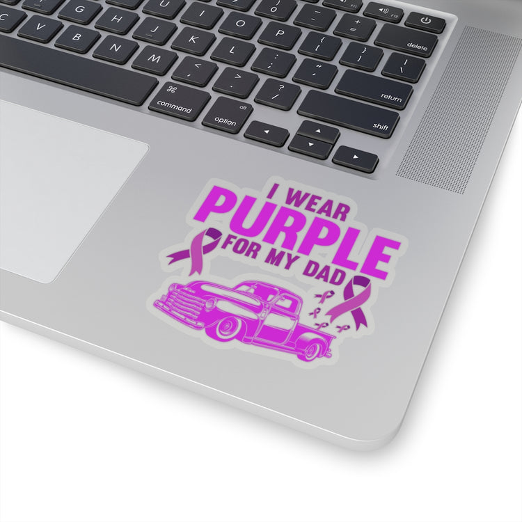 Sticker Decal Humorous Truck Dad Papa Alzheimer's Awareness Month Uplift Novelty Trucker Stickers For Laptop Car