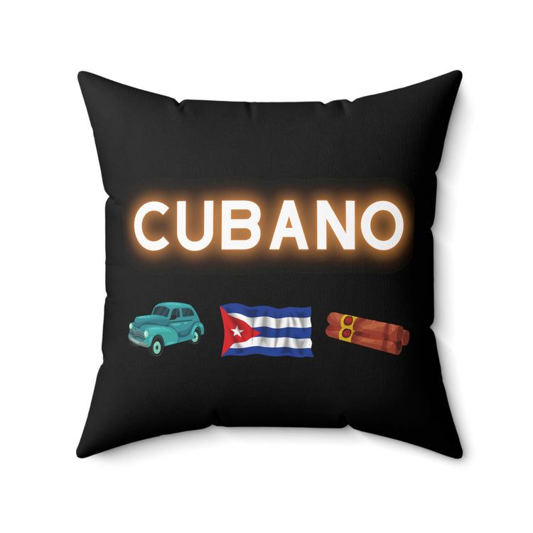 Cubano Coffee Lover Domino Players Graphic Cute Tiles Game Enthusiasts Gag Men Women T Shirt Spun Polyester Square Pillow