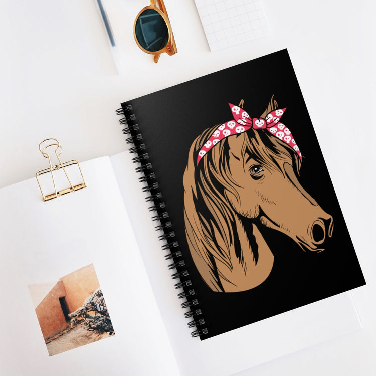 Spiral Notebook Horsemanship Equestrianism Equestrian Enthusiast Humorous Horseback Racehorse Riding Lover Horseman