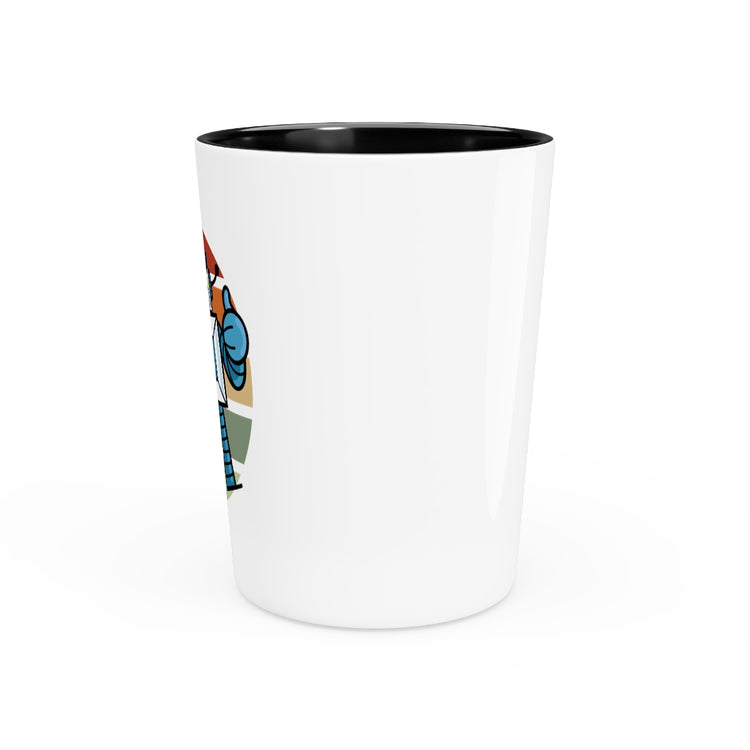 Shot Glass Party Ceramic Tequila  Novelty Vintage AI Mechanical Machines Enthusiast Cute Old-Fashioned Cybernetic Men Women