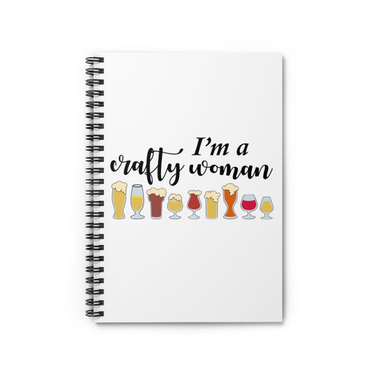 Spiral Notebook Hilarious Alcoholic Ale Malt Beverages Drinking Humor Barley Winery Lover Wife Men Women