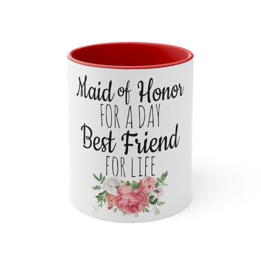 11oz Accent Coffee Mug Colors Humorous Bridal Besties Wedding Festivities Statements Motivational Bridesmaids