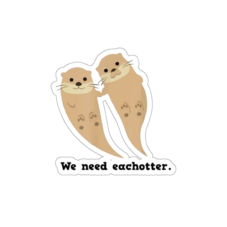 Sticker Decal Novelty Otters Enthusiasts Environmentalist Stickers For Laptop Car