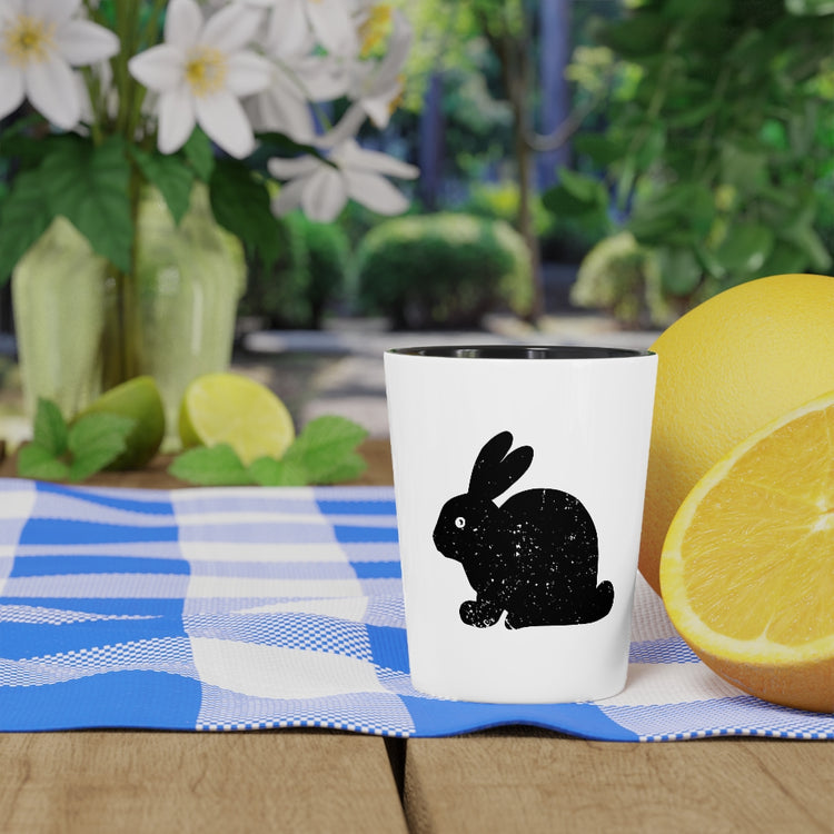 Shot Glass Party Ceramic Tequila    Motivational Easters Enthusiasts Bunnies Illustration Gag Inspirational Rabbits