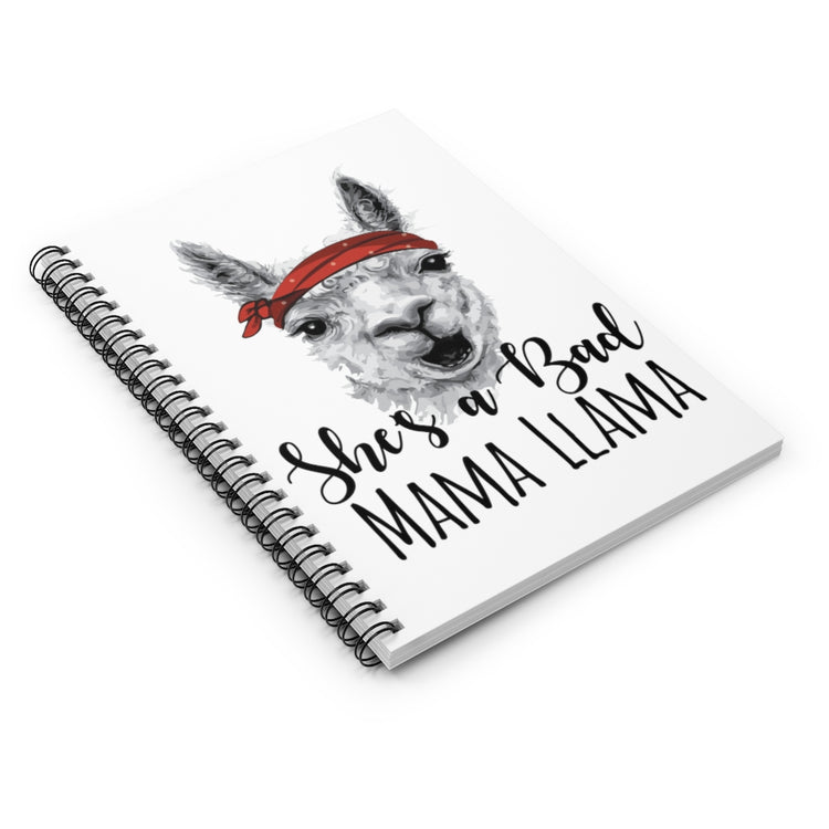 Spiral Notebook  Funny Mom Alpaca Llama Peru Enthusiast Vintage Women Saying Humorous Alpacas Sassiest Sayings Mockery Gags