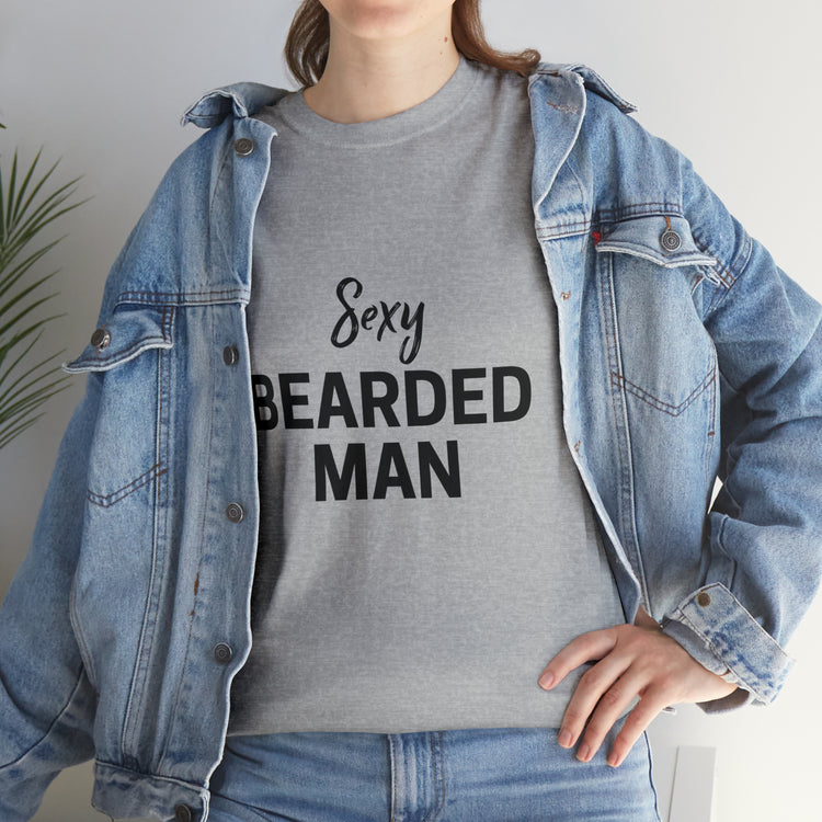 Shirt Funny Taken By The Sexy Bearded Mr And Mrs Wedding Couple Matching Marriage Humor T-Shirt Unisex Heavy Cotton Tee