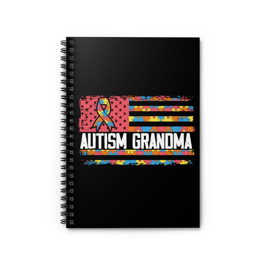 Spiral Notebook  Hilarious Patriotic Grandmother Mom Thinking Disorders Humorous Nationalistic
