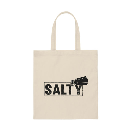Humorous Restaurateurs Sassiest Graphic Sayings Novelty Chefs Salty Illustration Puns  Canvas Tote Bag