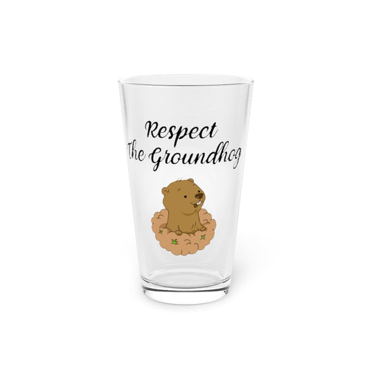 Beer Glass Pint 16oz  Hilarious Rodent Critter Whistle-Pig Woodshock Enthusiast Humorous Land-Beavers