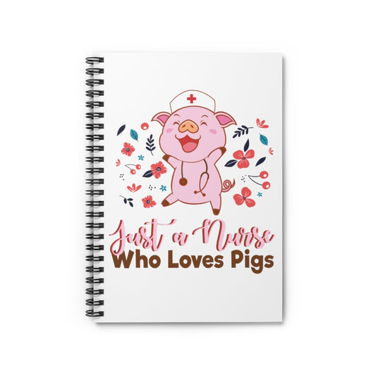 Spiral Notebook  Funny Novelty Tropical Flamingos  Gift Humorous Whassup Flockers? Flamingo Party Men Women