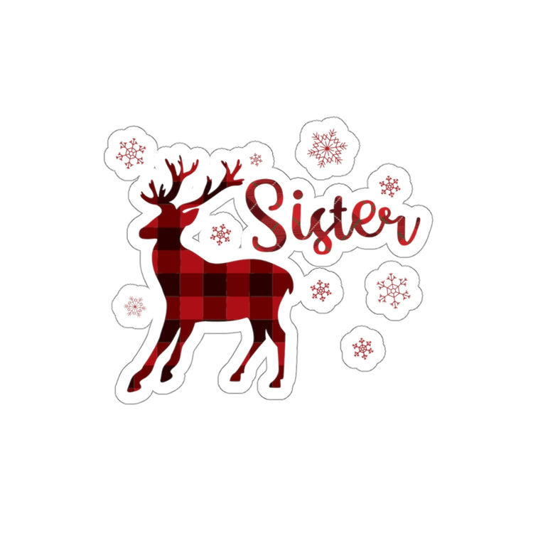 Sticker Decal Christmas Reindeer Family| Mommy And Me  | Father Daughter Gift |Stickers For Laptop Car