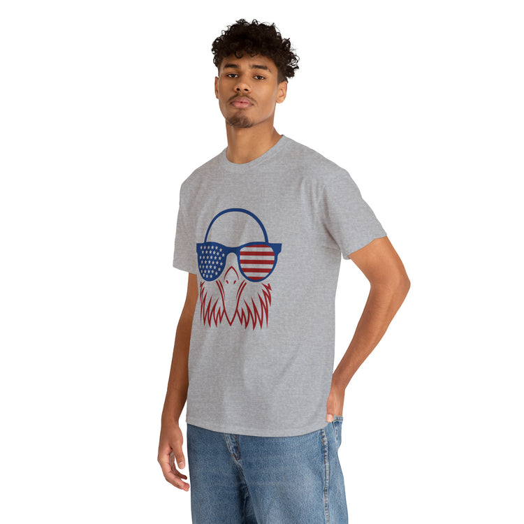 Shirt Funny Cute Patriotic Eagle American Flag 4th Of July Freedom National  Pride T-Shirt Gift Unisex Heavy Cotton Tee