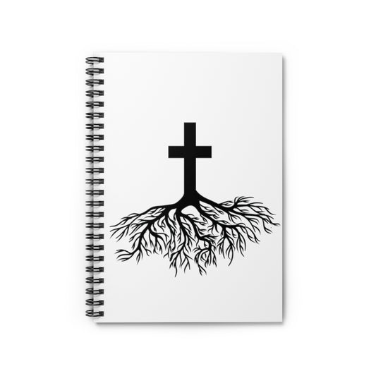 Spiral Notebook  Christians Christianity Graphic Gift Vintage Religious Root Crucifixion Retro Men Women