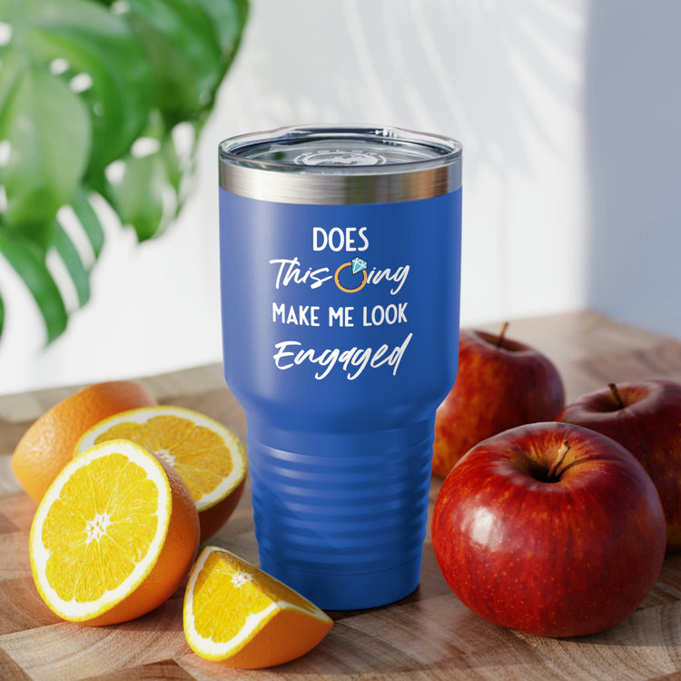 30oz Tumbler Stainless Steel Colors Humorous Delighted Fiancee Sarcastic Statements Line Bragging Bride Wedding