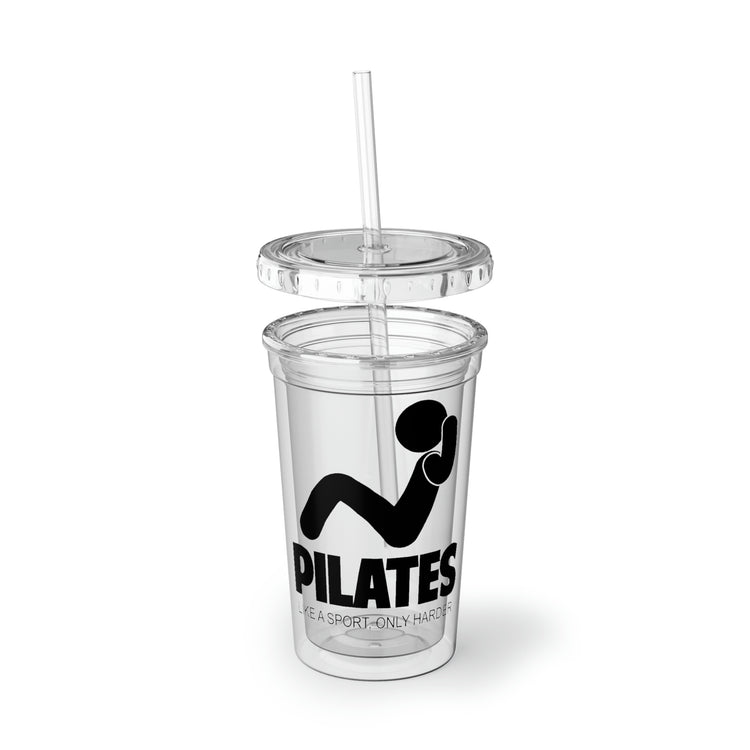 16oz Plastic Cup Humorous Yoga Teacher Appreciation  Gift Funny Sometimes I'm Off On A Pilates