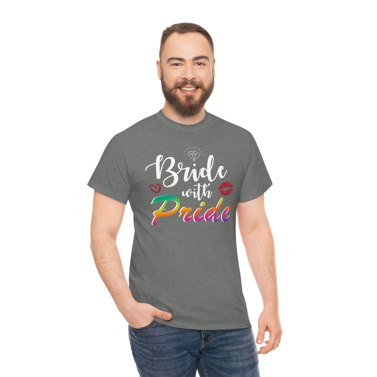 Humorous LGBTQ Bridal Appreciation Statements Graphic Puns Hilarious Supportive Bridesmaid Illustration Quote Black Shirt / White Print for