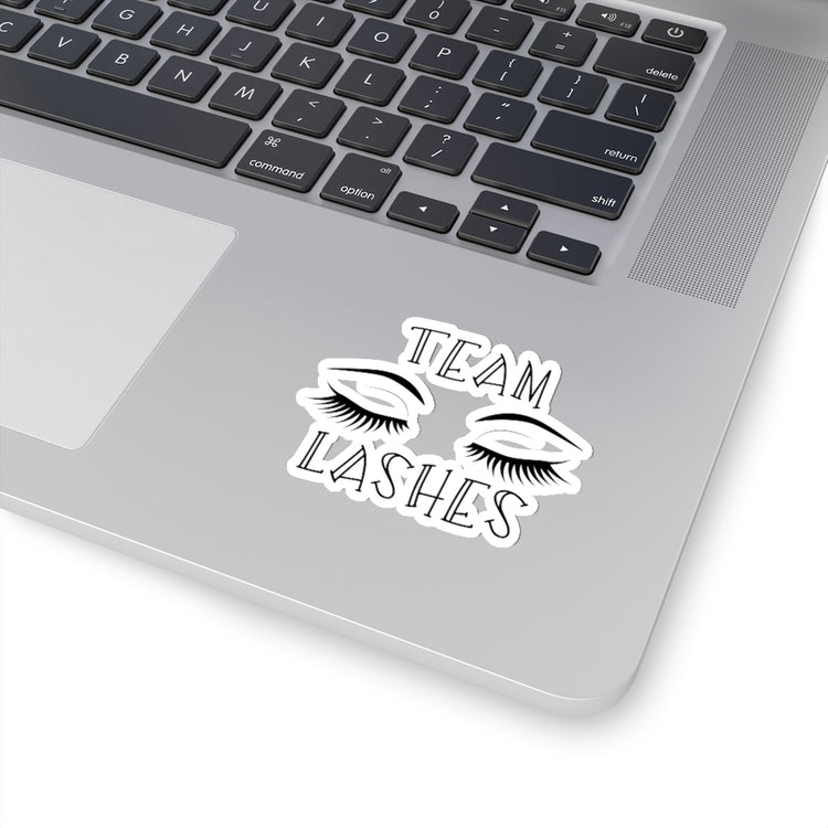 Sticker Decal Team Staches Team Lashes Gender Reveal Stickers For Laptop Car