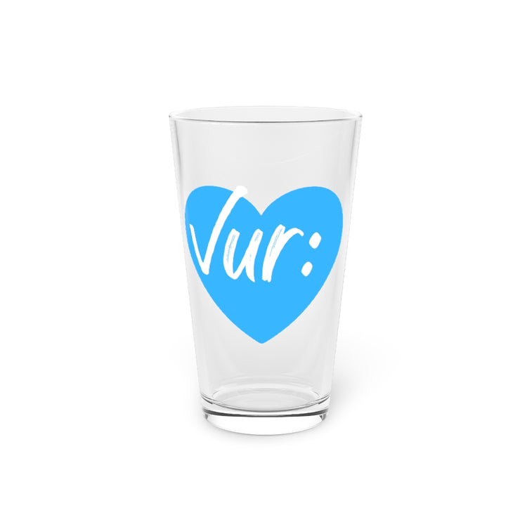 Beer Glass Pint 16oz Novelty Colon Cancer Awareness Campaign Endoscopy Colorectal Humorous