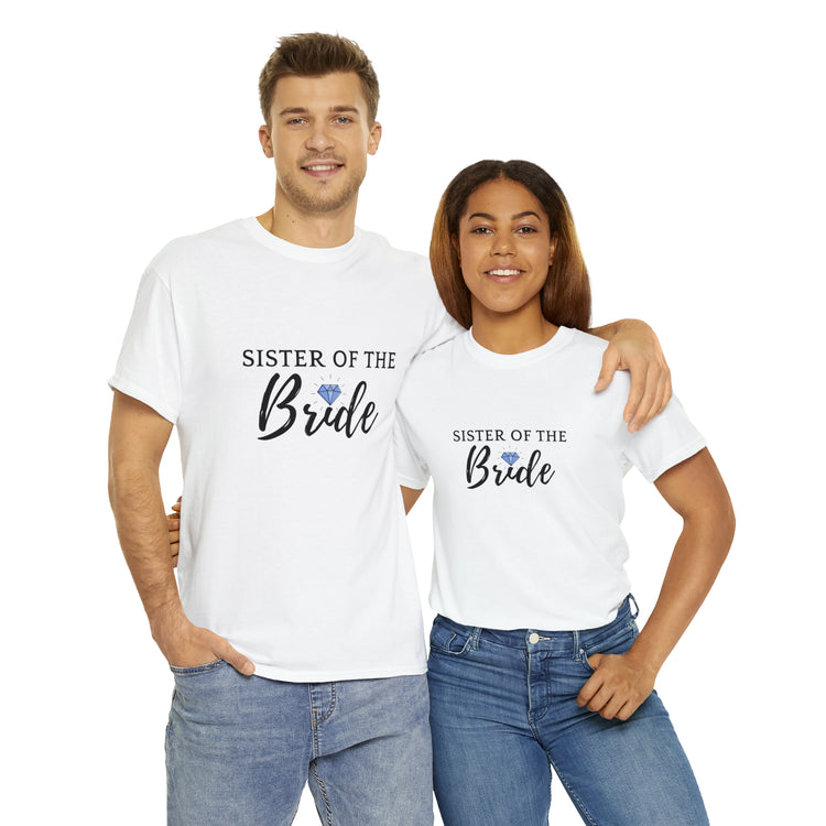 Shirt Funny Supportive Sibling Of Fiancée Bachelorette Bridal Bridesmaid Engagement T-Shirt Unisex Heavy Cotton Tee