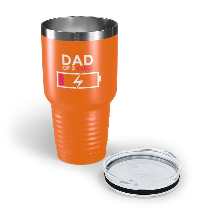 30oz Tumbler Stainless Steel  Colors Humorous Funny Dad Tired Sarcastic Mockery Saying Daughters  Novelty Dad Parent