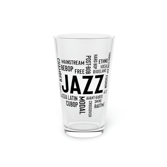Beer Glass Pint 16oz Novelty Music Mainstreams Ragtime Song Tone Chords Modal  Dexieland Boogie Vocal Boogie-Woogie