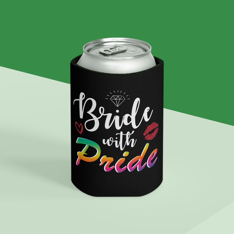 Beer Can Cooler Sleeve Humorous LGBTQ Bridal Appreciation Statements Puns Hilarious Supportive Bridesmaid