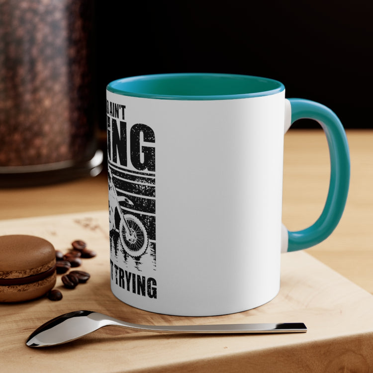 11oz Accent Coffee Mug Colors  Hilarious Driving Muddly Muddying Mucking Enthusiast Lover Humorous Quad Truck Wheelers Quadricycle Riding