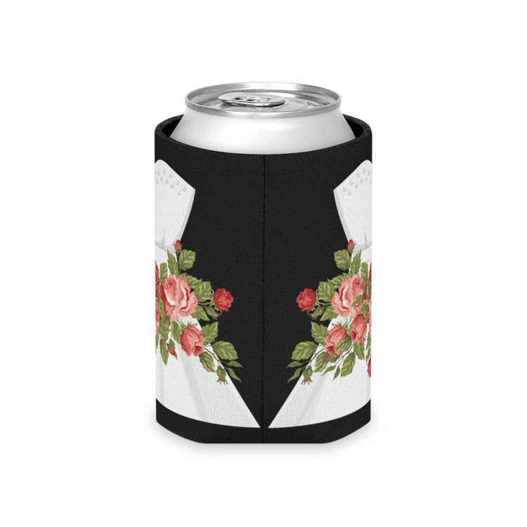 Beer Can Cooler Sleeve Hilarious Wedding Dresses Engagements Mockery Illustration Humorous Flowery