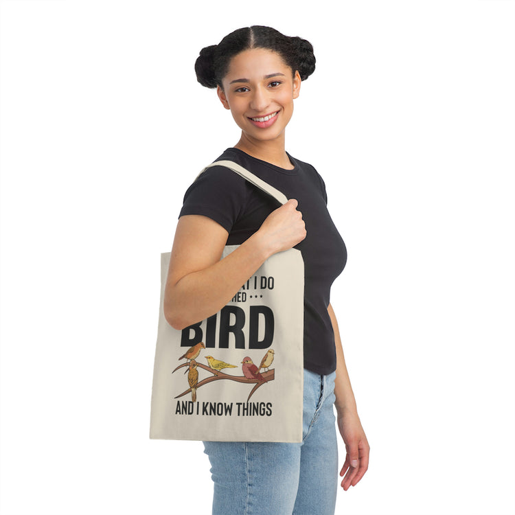 Humorous Birdwatching Birder Birdwatcher Fowl Lover Novelty Ornithology Habitats Breeder Birdwatchers Canvas Tote Bag