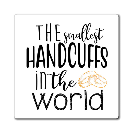 The smallest handcuffs in the world Wedding Gift Engagement Party Bachelor Bachelorette Magnets