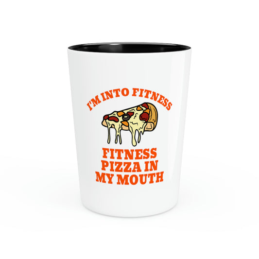 Shot Glass Party Ceramic Tequila Hilarious Gym Workout Pizza Italy Fitness Italian Food Pizza Father Women Men