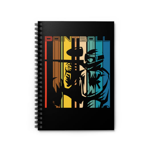 Spiral Notebook Hilarious Vintage Extreme Mind Sports Enthusiast Player Novelty Colors Paints Playing Players