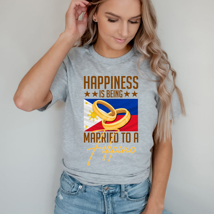 Humorous Happiness Is Married To Filipino Asian Wife Husband Novelty Marriage