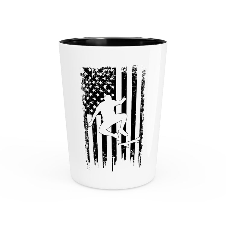 Shot Glass Party Ceramic Tequila  Humorous Patriotic Nationalism Skateboarding Leisure Fan Hilarious Extreme