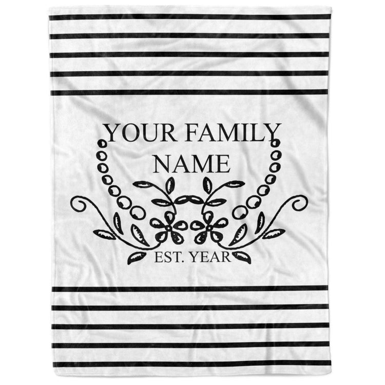 Personalized Anniversary Housewarming Wedding Custom Blanket Gift